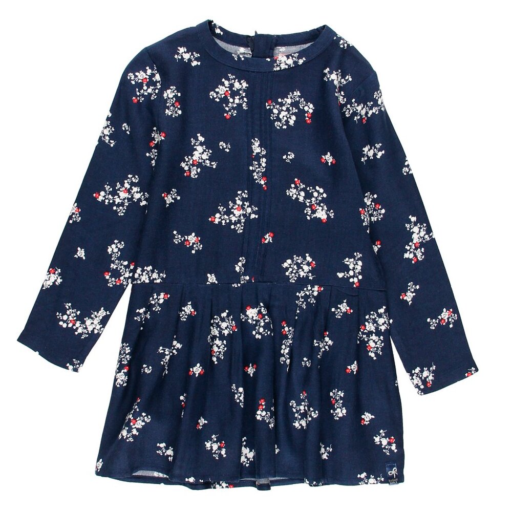 Floral Navy Kids Casual Dress